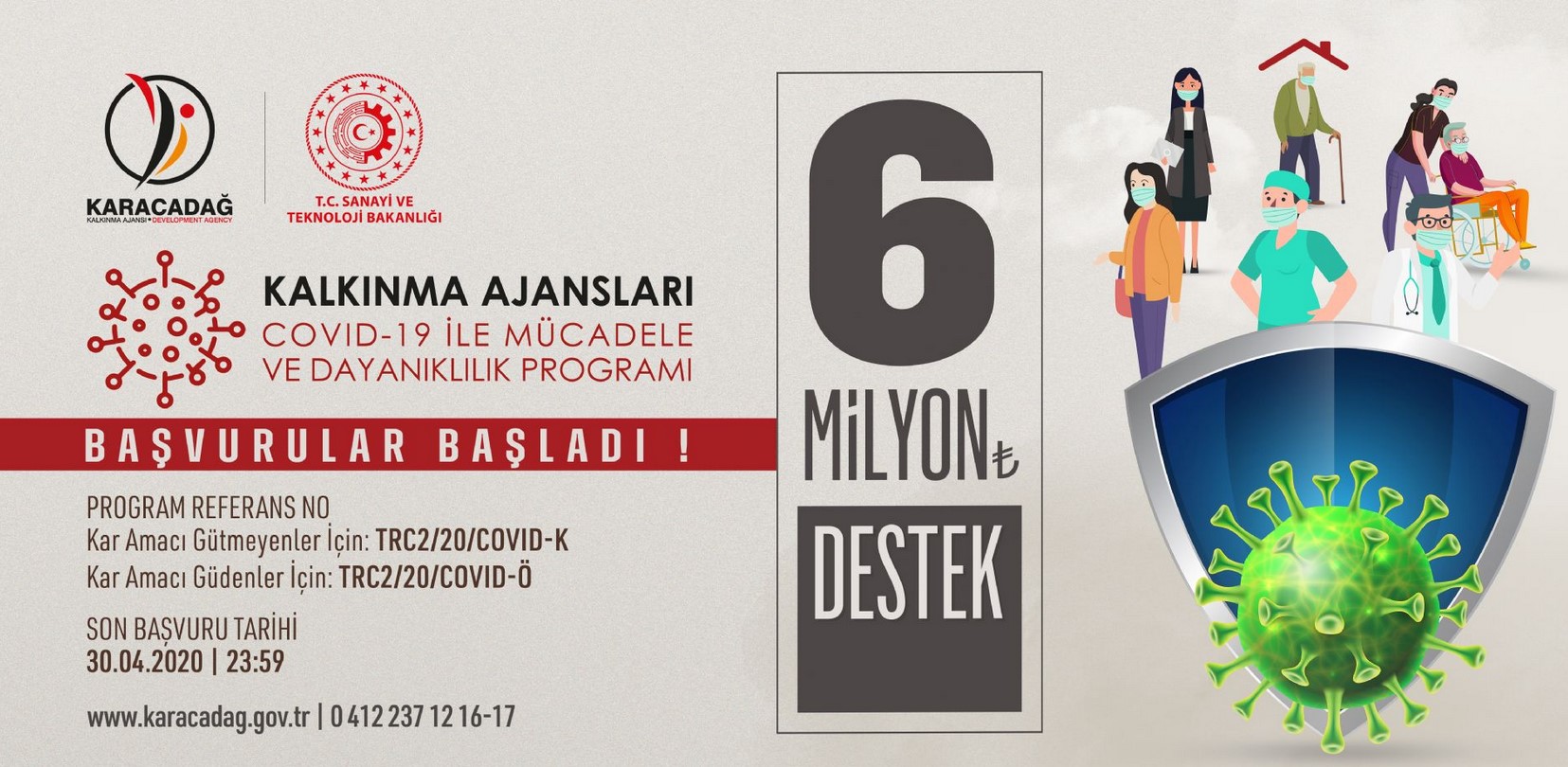 Karacadağ Kalkınma Ajansı Diyarbakır - Şanlıurfa COVID-19 ile Mücadele ve Dayanıklılık Programı